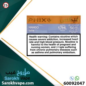 PHIX MANGO ICE PACK OF 4 PODS