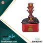 Alfakher Small Glass Hookah Red