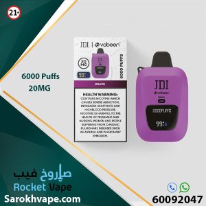 JDI Vabeen Grape 20MG 6000 Puffs