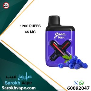 Gana Bar Blue Raspberry 1200 Puffs 45MG