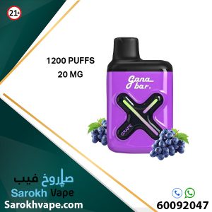 Gana Bar Grape 1200 Puffs 20MG