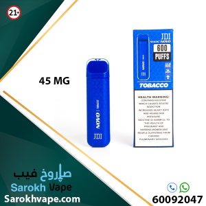 Novo Tobacco 45MG 600 puffs