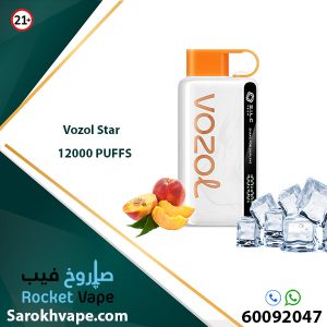 Vozol Star Peach Mint 20MG 12000 Puffs