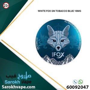 WHITE FOX GN TOBACCO BLUE 16MG