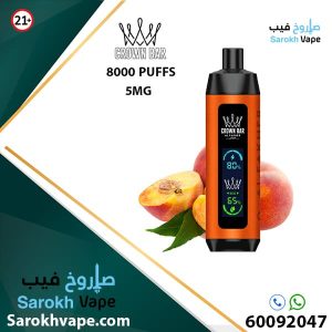 Vape Al Fakher Crown Bar Pro Peach 8000 Puffs